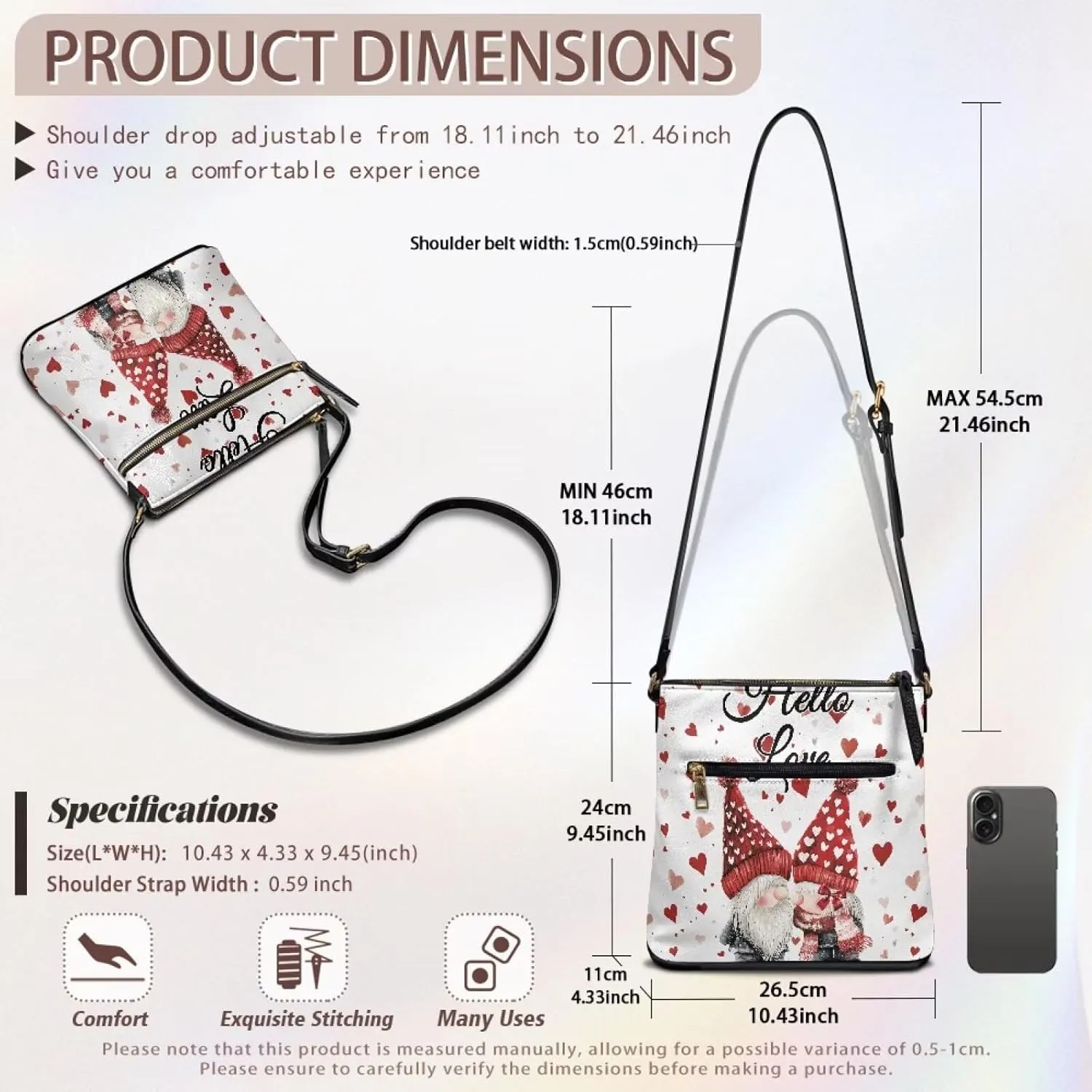 Purses for Women Shoulder Bag Trendy Large Capacity with Zipper Leather Purse Cross Body Handbag