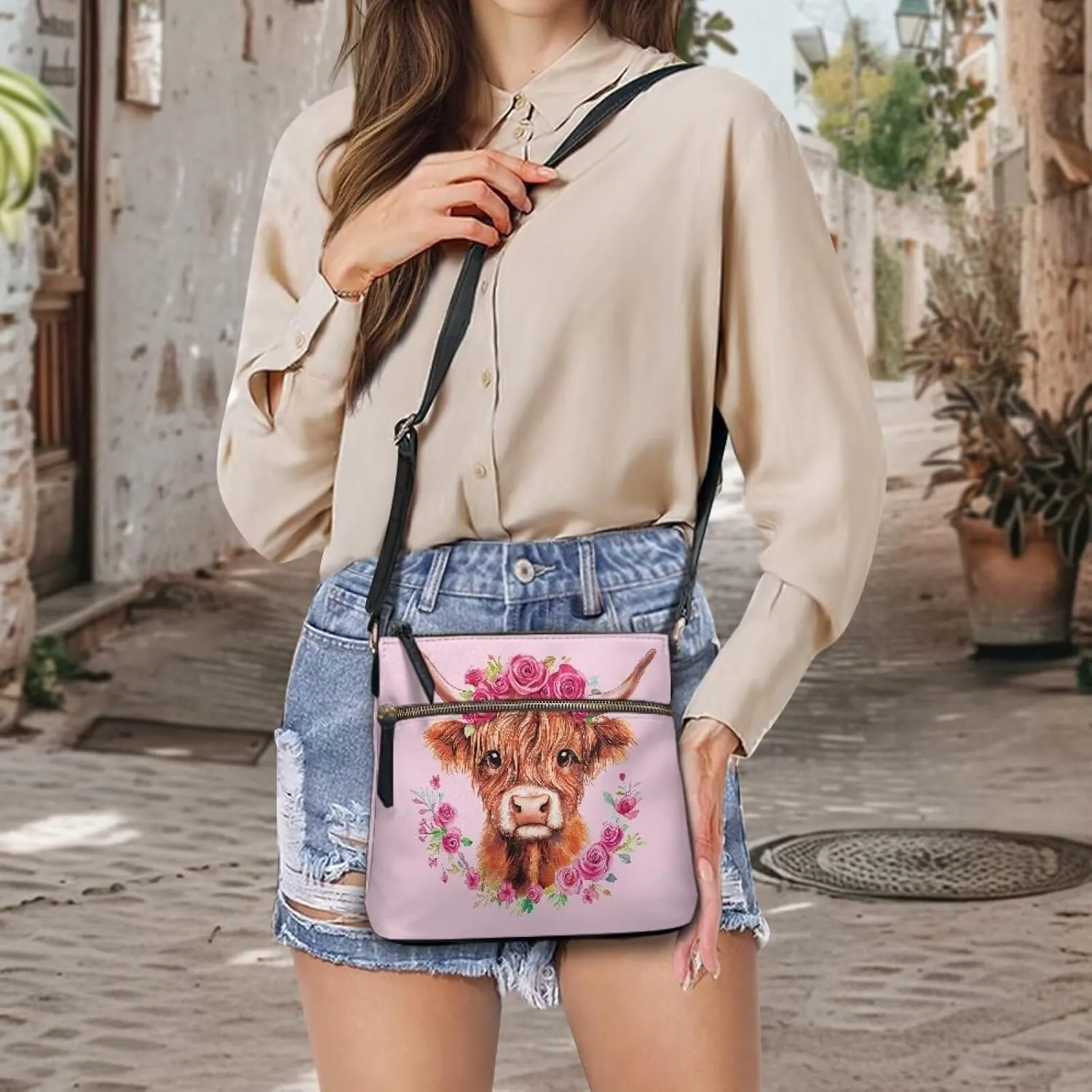 Purses for Women Shoulder Bag Trendy Large Capacity with Zipper Leather Purse Cross Body Handbag
