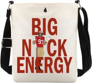 PWHAOO Football Lover Gift B Crossbody Bag Football Fan Travel Bag Sport Lover Gift