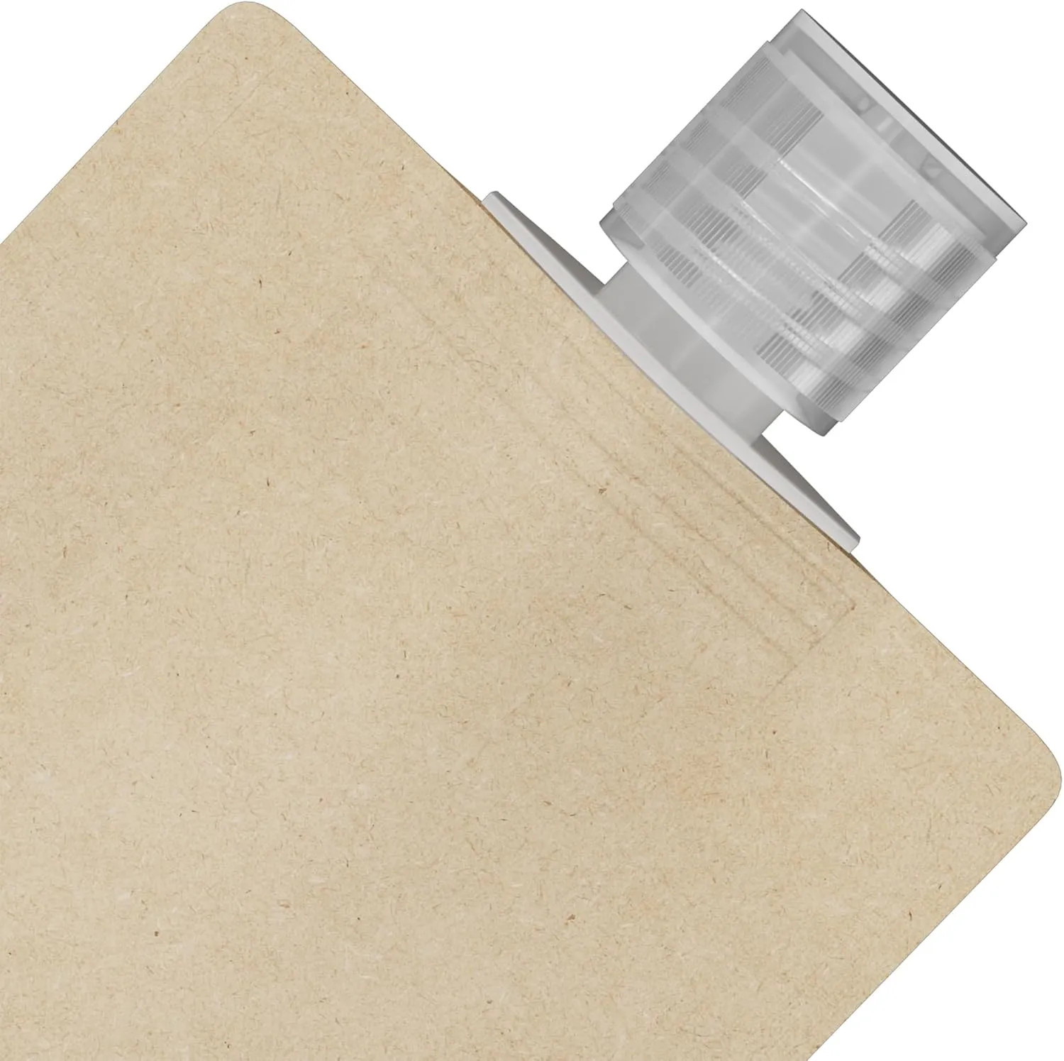 QQ Studio 50 Refillable Empty Travel Pouches for Toiletries Squeeze Pouch with Clear Flip Top Cap for Makeup, Gel, Cream, Moisturizer, Shampoo, Conditioner (Brown Kraft, 1.69 oz)