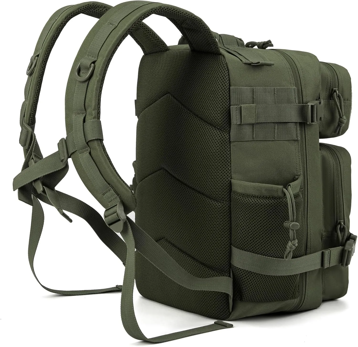 QT&QY 25L/35L/45L Military Tactical Backpack For Men Molle Daypack 3 Day Bug Out Bag Hiking Rucksack With Bottle Holder