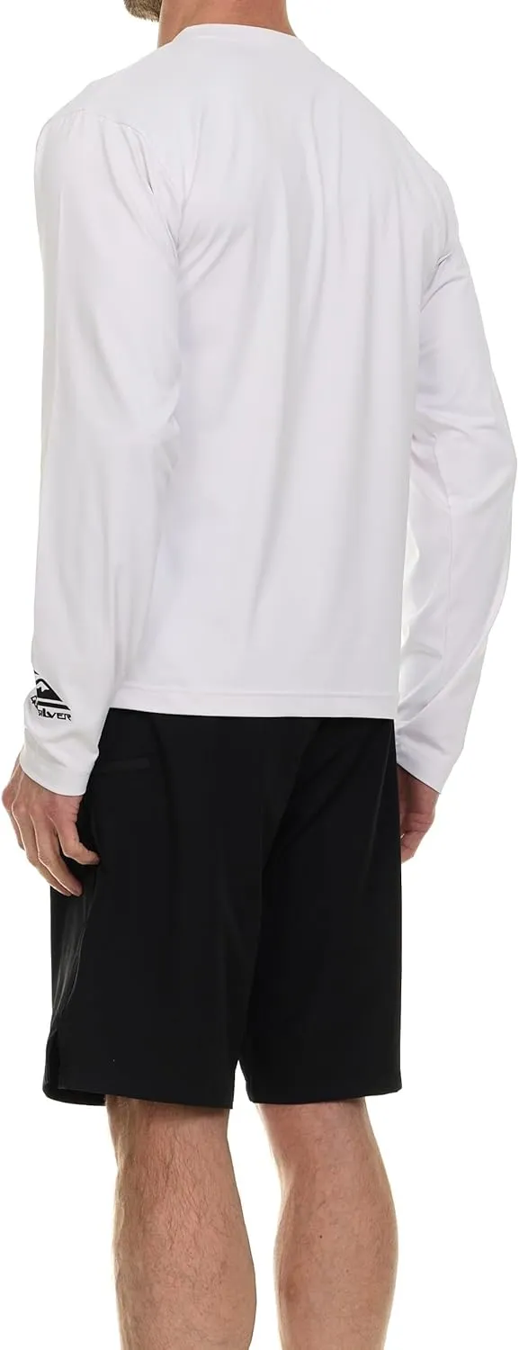 Quiksilver Rash Guard for Men UPF 50  Big and Tall Swim Long & Short Sleeve Shirt