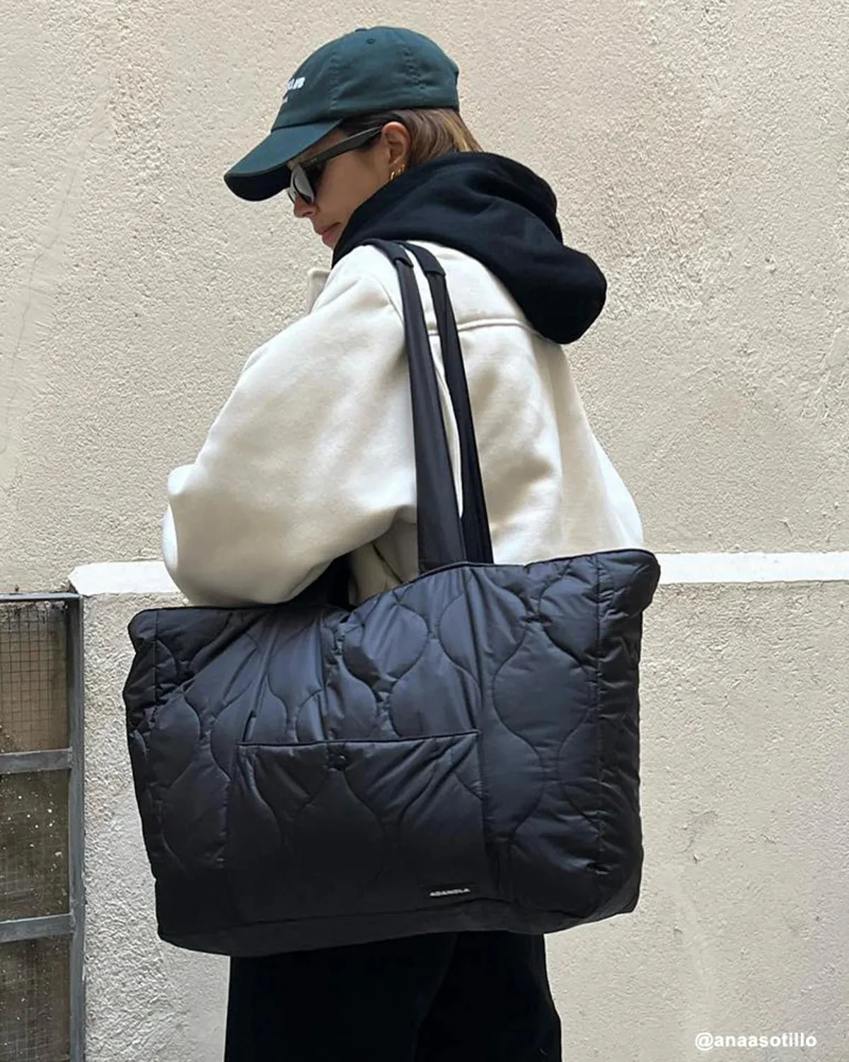 Quilted Nylon Tote Bag - Core