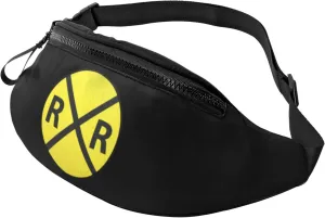 Railroad Crossing Sign Sports crossbody waist bag, casual chest bag