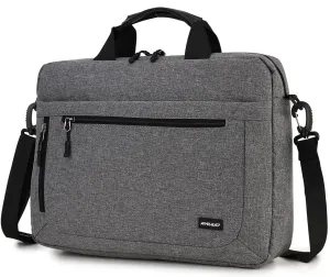 RAVUO Laptop Bag for Men, Water Resistant 17inch Laptop Messenger Shoulder Bag Business Satchel Briefcase with Adjustable Shoulder Strap Grey