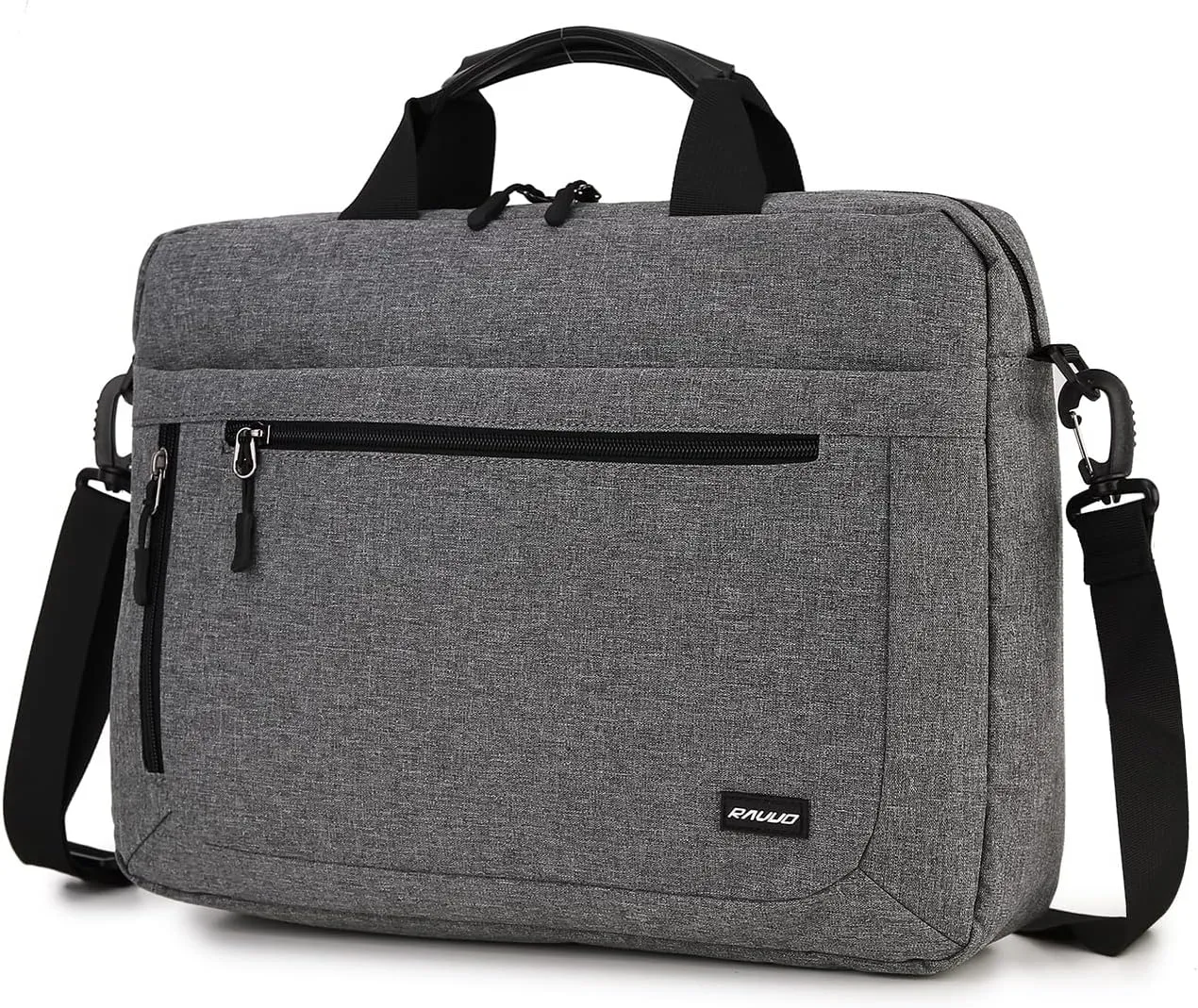 RAVUO Laptop Bag for Men, Water Resistant 17inch Laptop Messenger Shoulder Bag Business Satchel Briefcase with Adjustable Shoulder Strap Grey