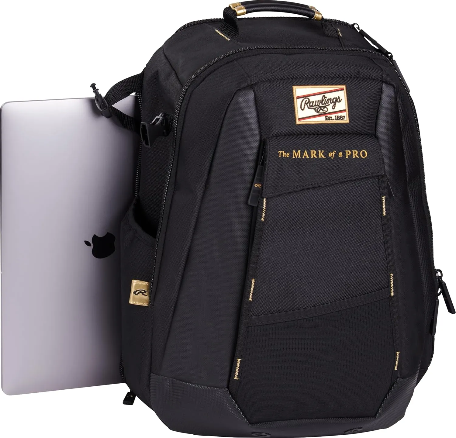 Rawlings | GOLD COLLECTION Backpack | Coach/Player Off-Field Use | Laptop Sleeve
