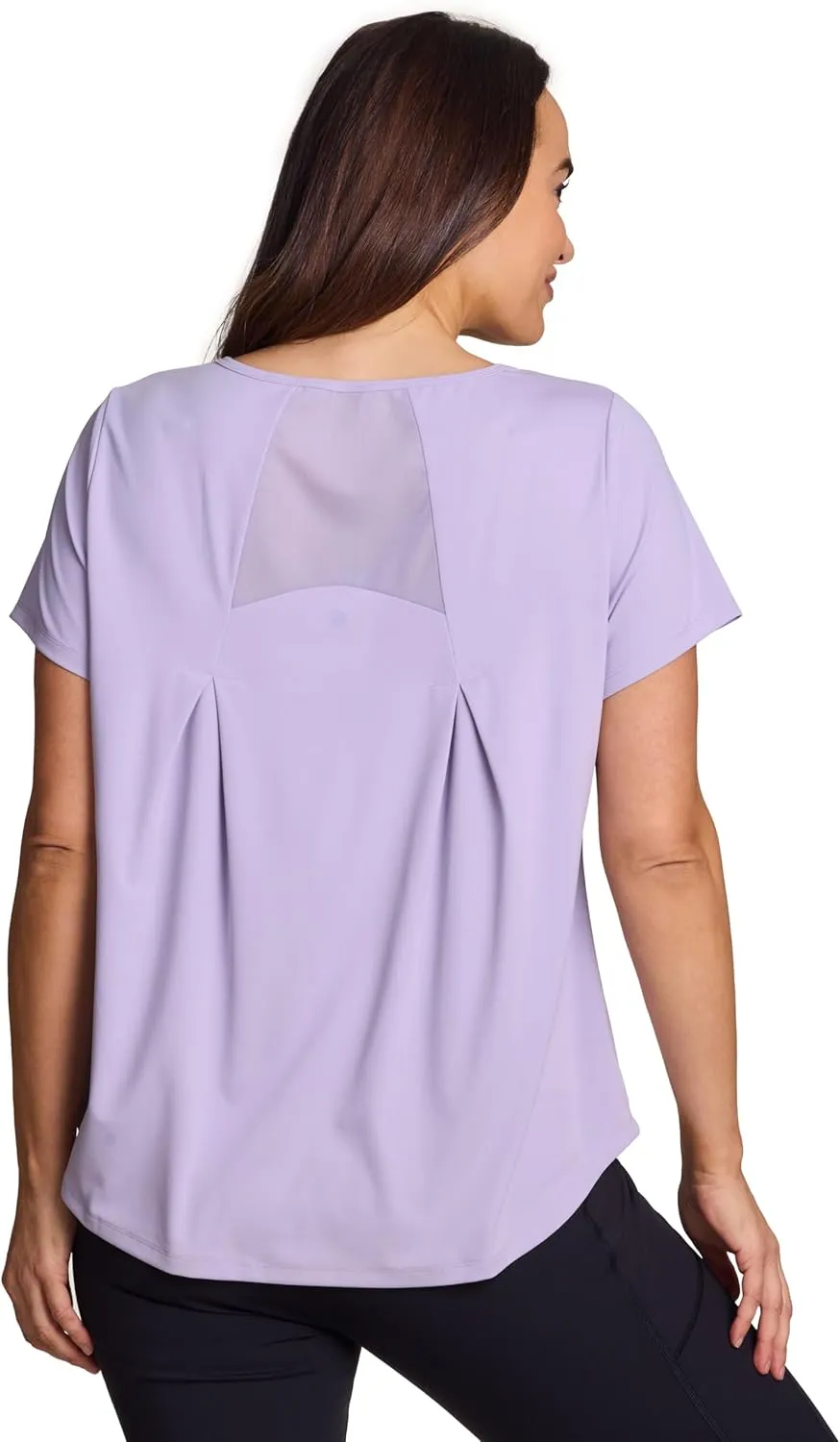 RBX Active Women's Workout Top with Mesh Panels, Breathable Quick Drying Gym Running T-Shirt, with Plus Sizes
