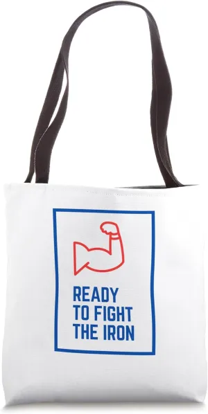Ready to fight the iron gym fitness Tote Bag
