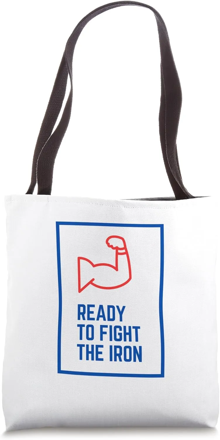 Ready to fight the iron gym fitness Tote Bag