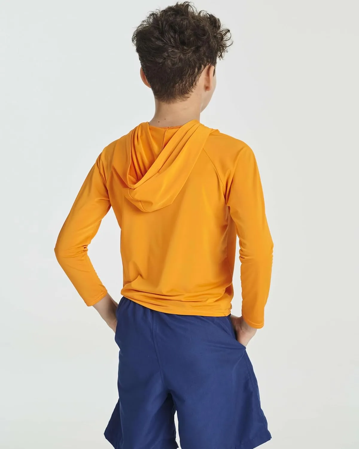 Real Essentials 3 Pack:Youth Rashguard Hoodie UPF UV Sun Protection Long Sleeve Swim Fishing Shirt - Boys & Girls (Ages 4-16)