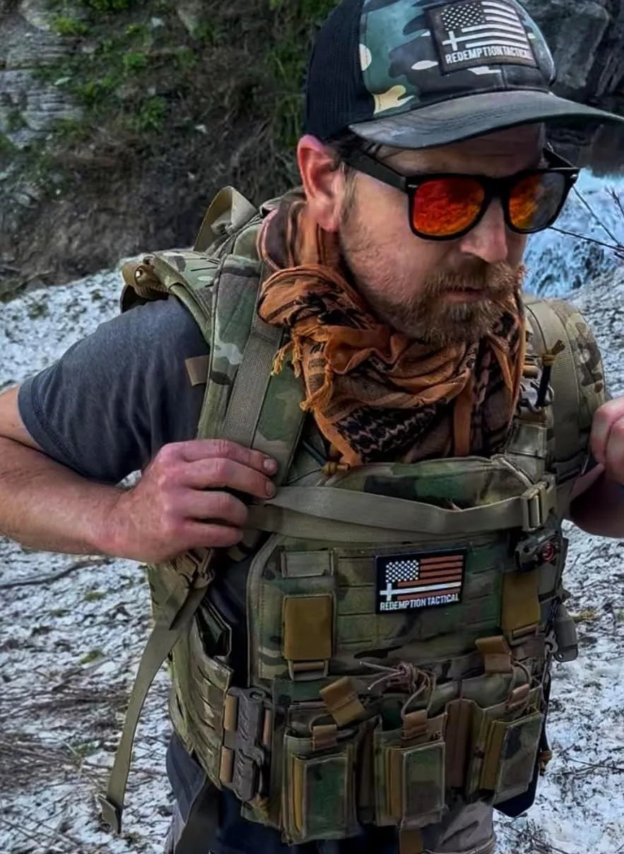 Redemption Crusader 2.0 Molle Quick Release Buckles Vest with Side Cummerbund Pouches and Triple Pouch