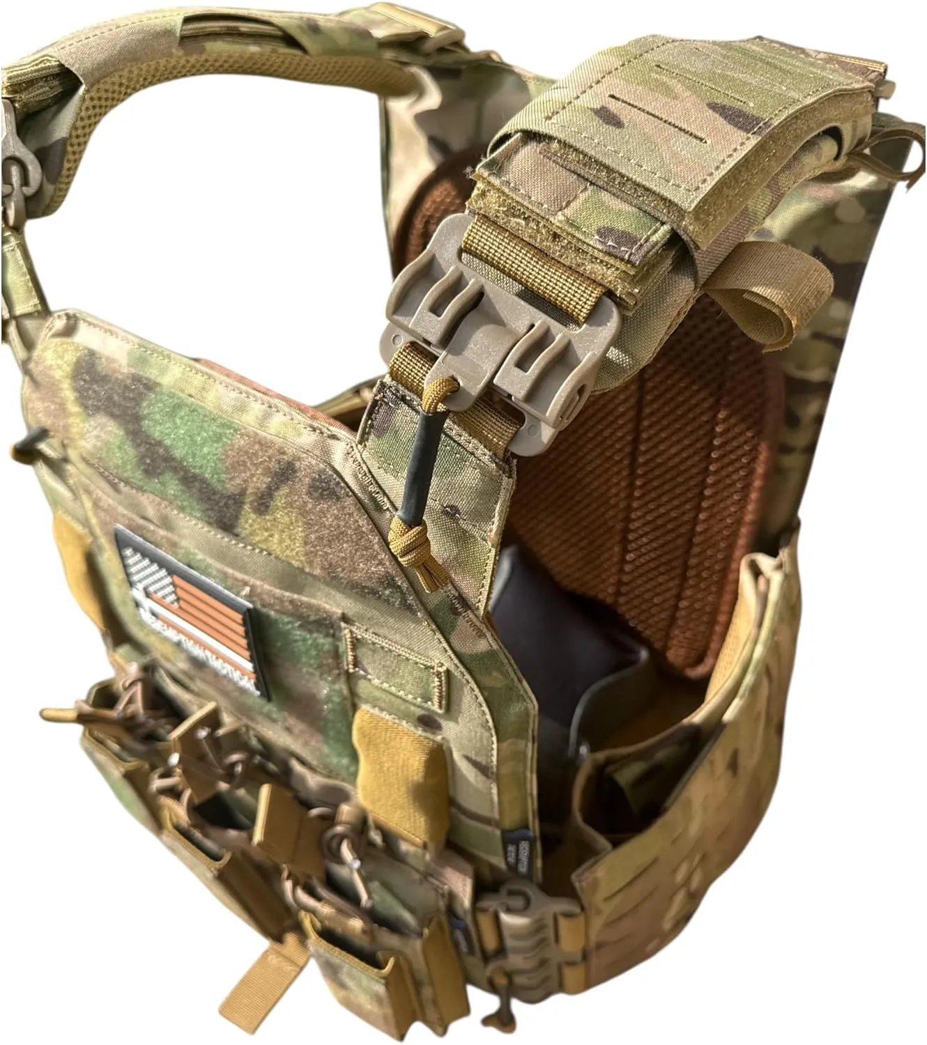 Redemption Crusader 2.0 Molle Quick Release Buckles Vest with Side Cummerbund Pouches and Triple Pouch