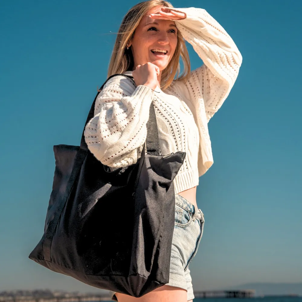 Reef - Bluewater Beach Tote - Black (N)