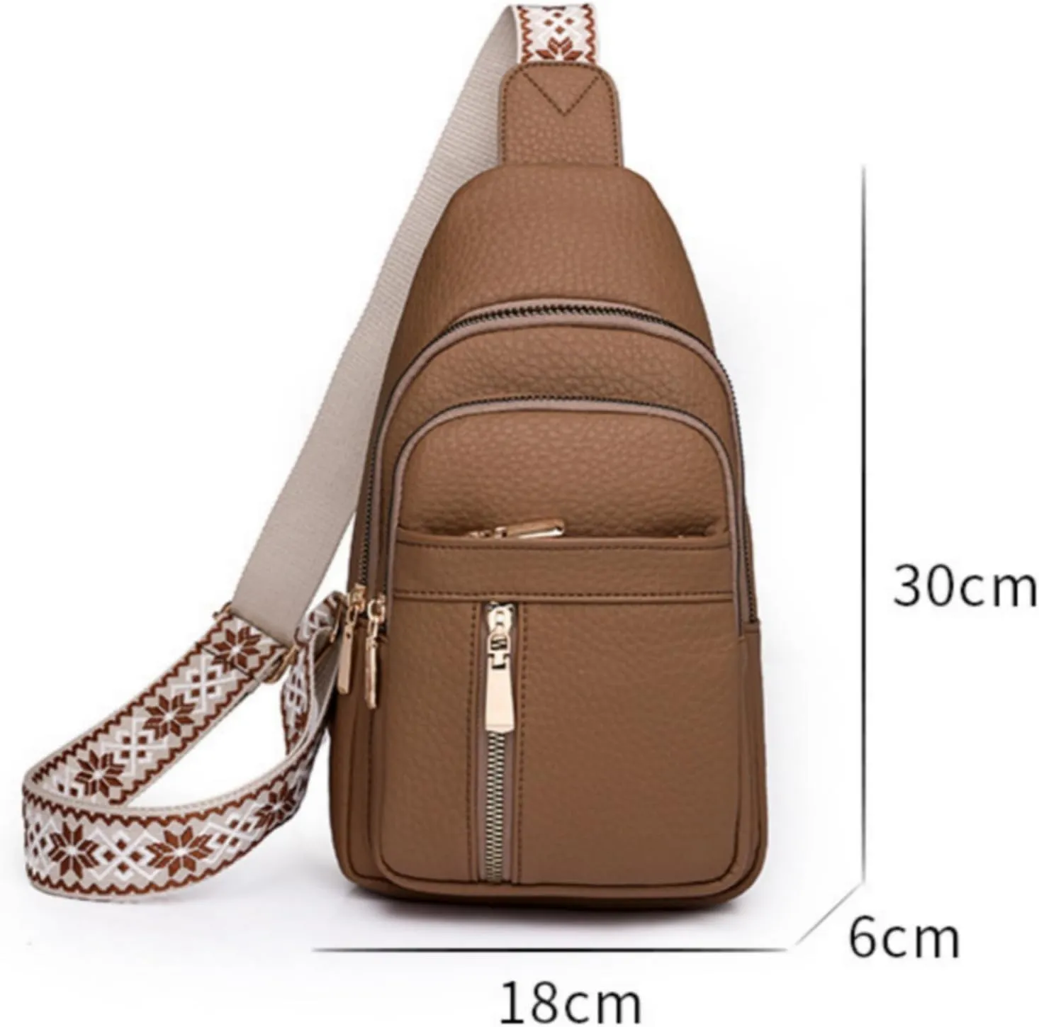 Relevantk Crossbody Leather Bag,Relevantk Purses Crossbody,Anti-Theft Solid Color Crossbody Bag for Daily Travel