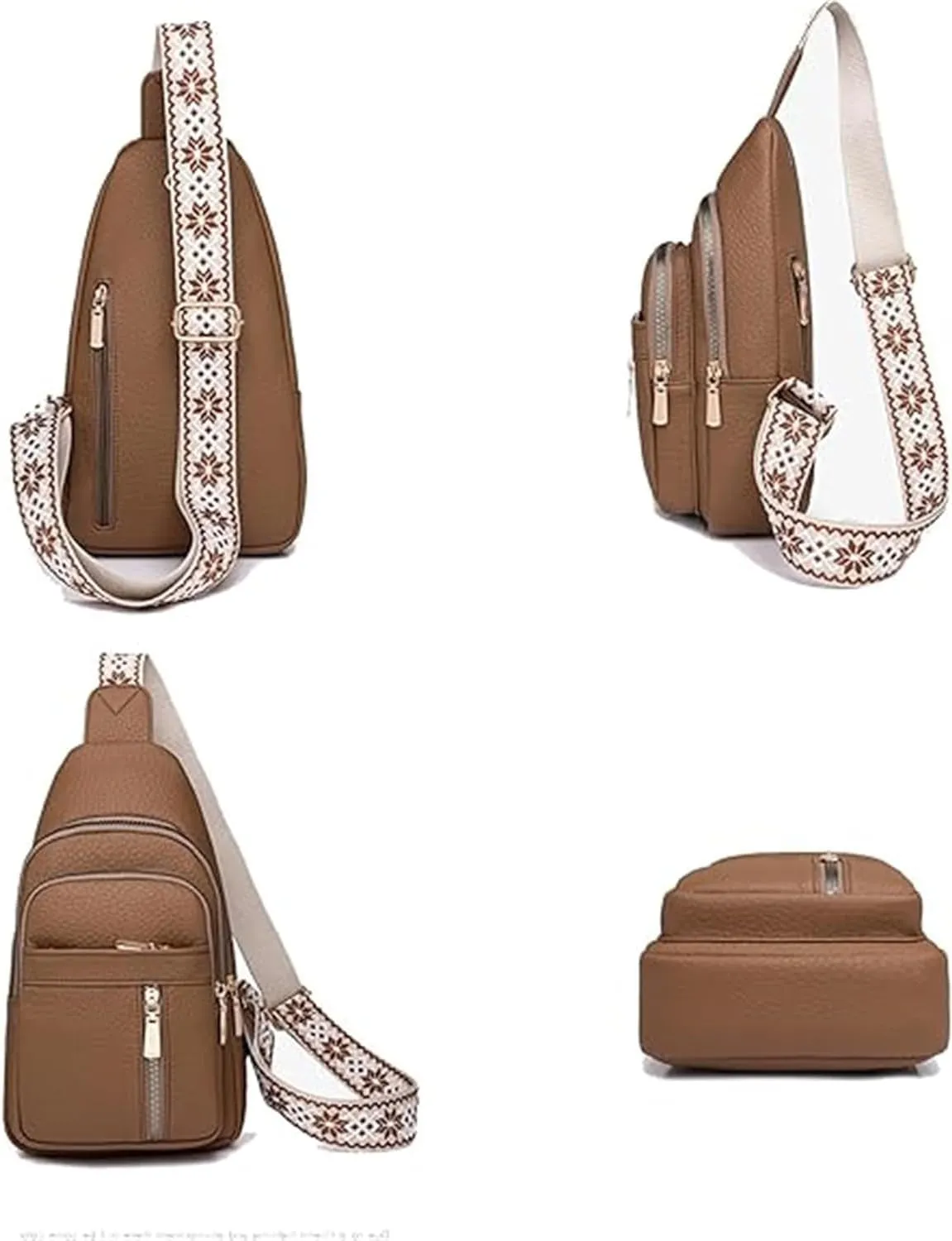 Relevantk Crossbody Leather Bag,Relevantk Purses Crossbody,Anti-Theft Solid Color Crossbody Bag for Daily Travel