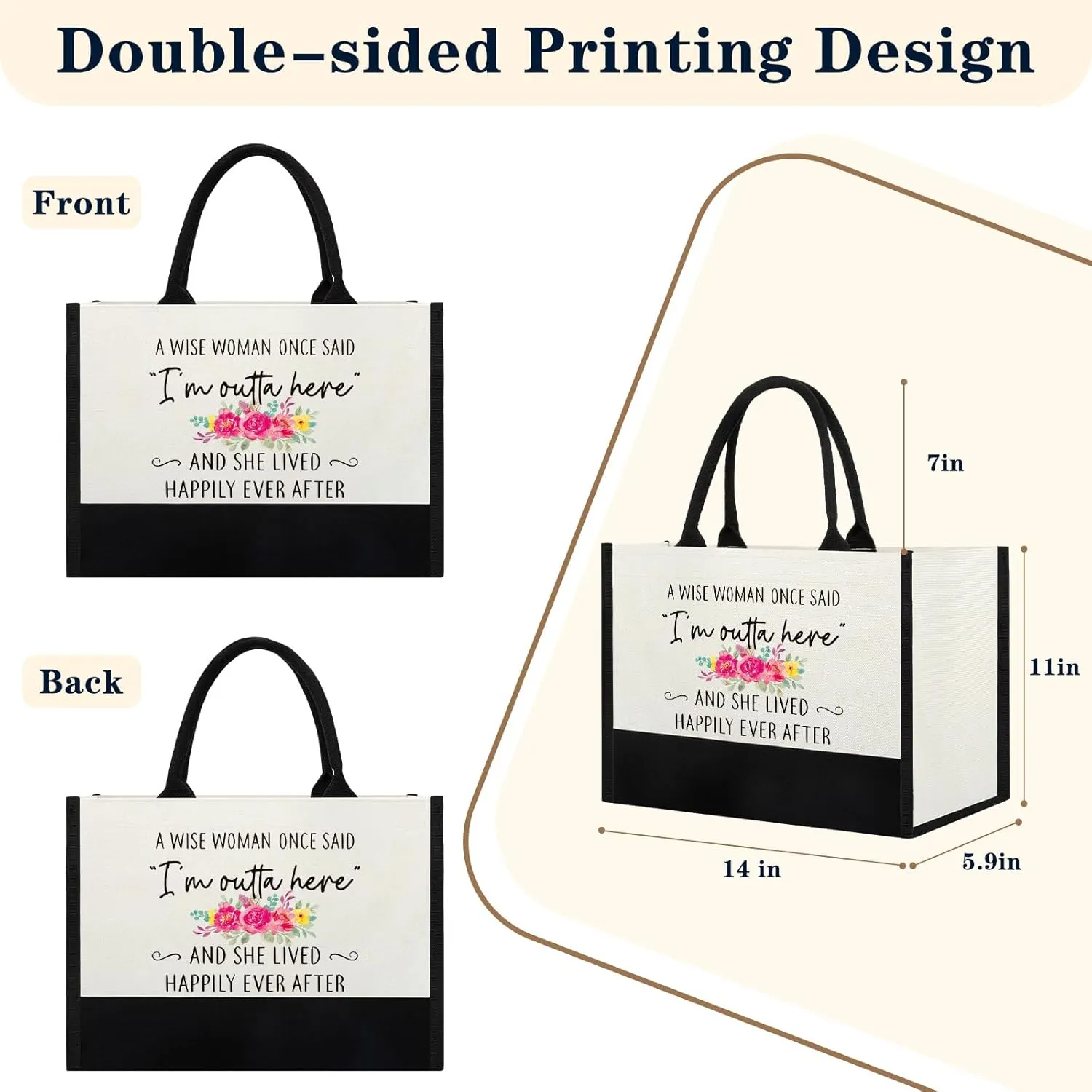 Retirement Gifts for Woman 2025, Retired Gifts for Friends Bestie Boss Nurse Teachers Retirees, Farewell Going Away Present for Coworkers, Happy Retirement Gift for Her, Funny Retired Tote Bag