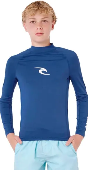 Rip Curl UPF 50  Sun Protection Long Sleeve Rashguard Swim Surf Shirt for Boys & Girls