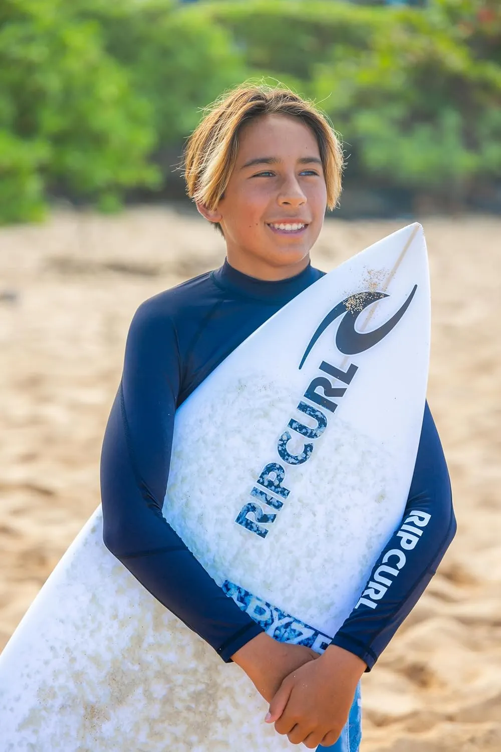 Rip Curl UPF 50  Sun Protection Long Sleeve Rashguard Swim Surf Shirt for Boys & Girls