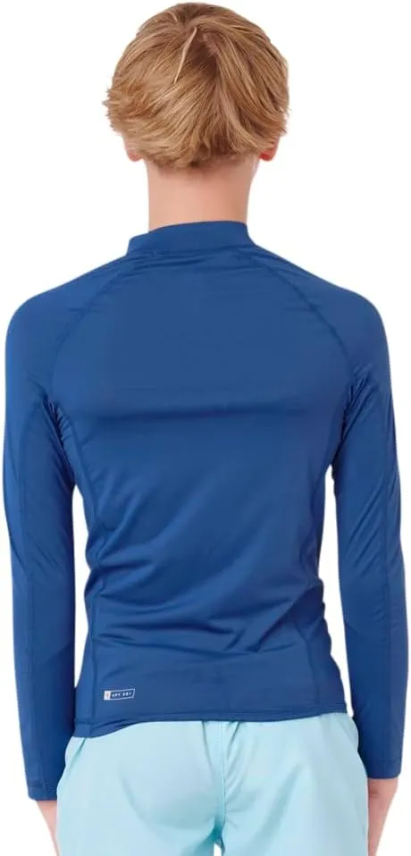 Rip Curl UPF 50  Sun Protection Long Sleeve Rashguard Swim Surf Shirt for Boys & Girls