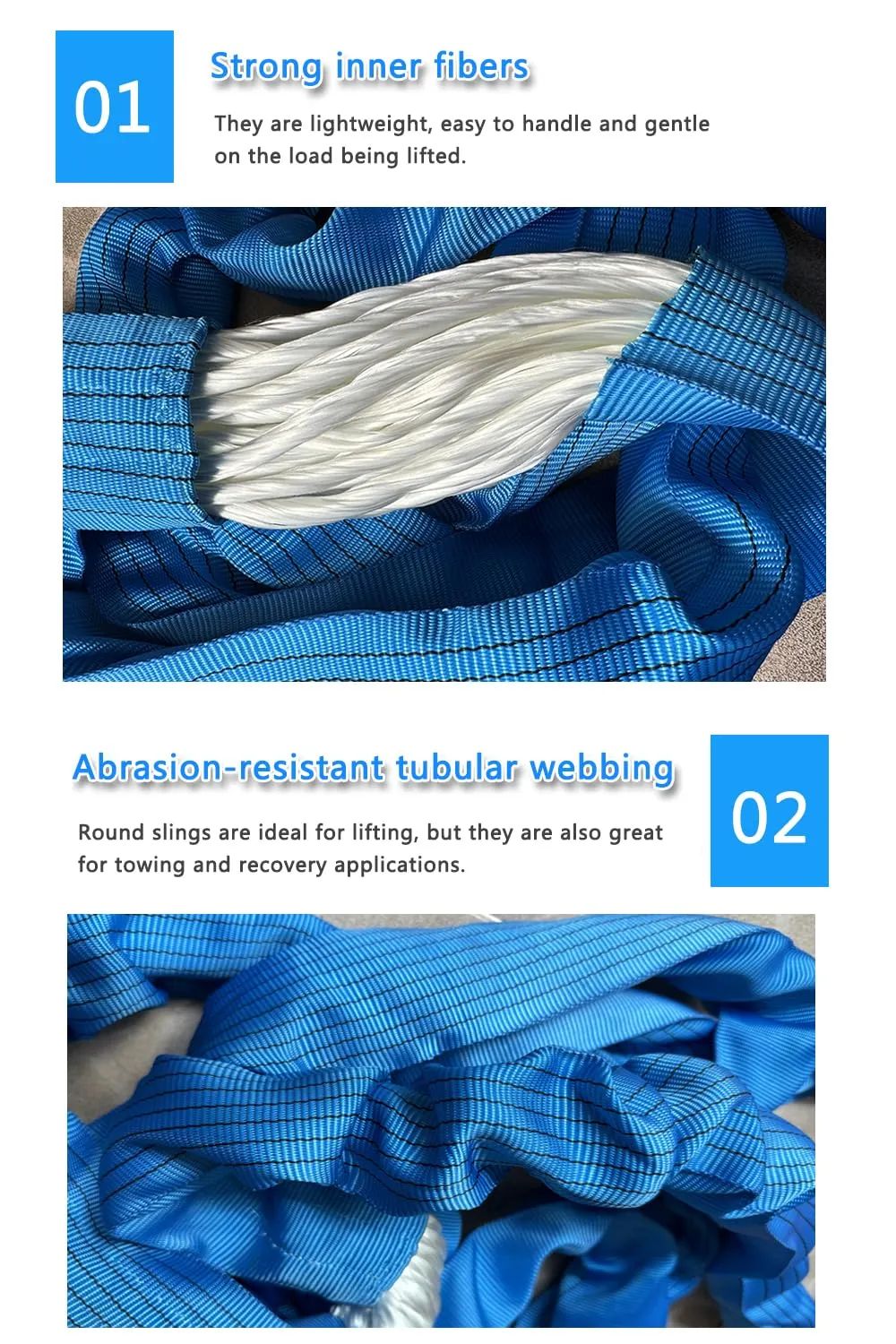 Round Sling 17636lb 10FT Sling Strap Rigging Polyester Endless Lift Sling for Hoist Heavy Duty Objects Heavy Duty Poly Lifting Sling Polyester Endless Round Sling【8T-3M】