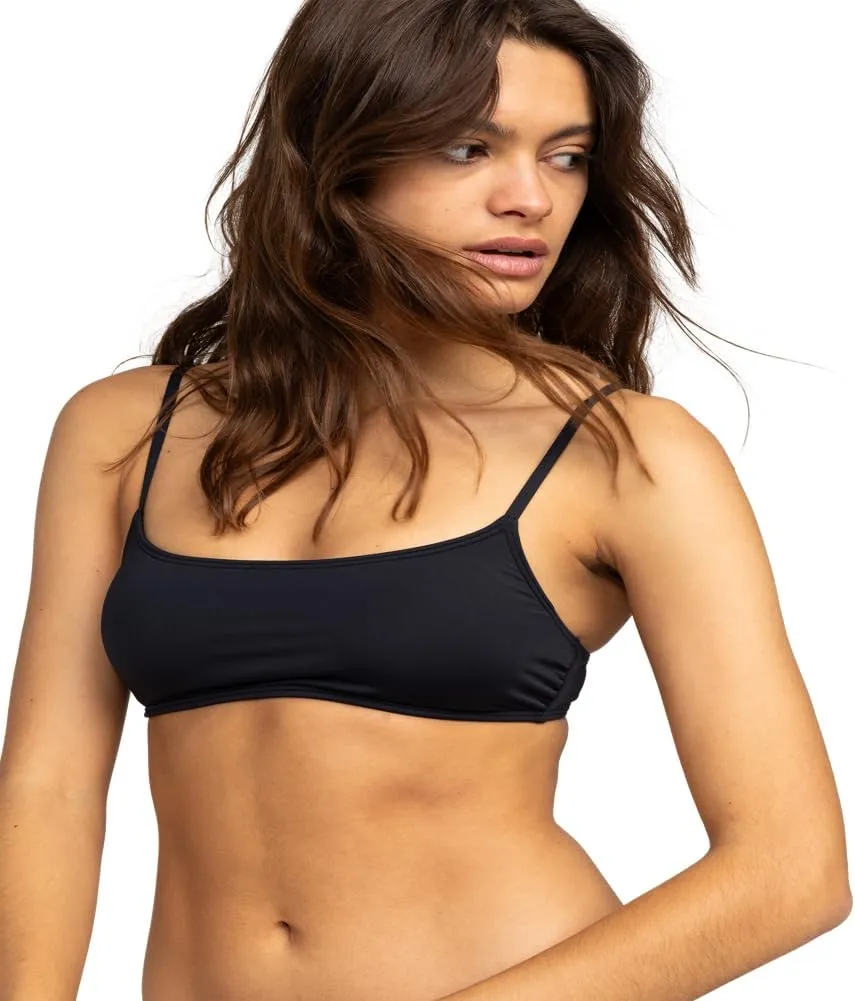 Roxy Women's Bikini 2 Piece Bralette Bathing Suit, Removable Pads-Swimsuit Top with Adjustable Straps (XS-XXL)