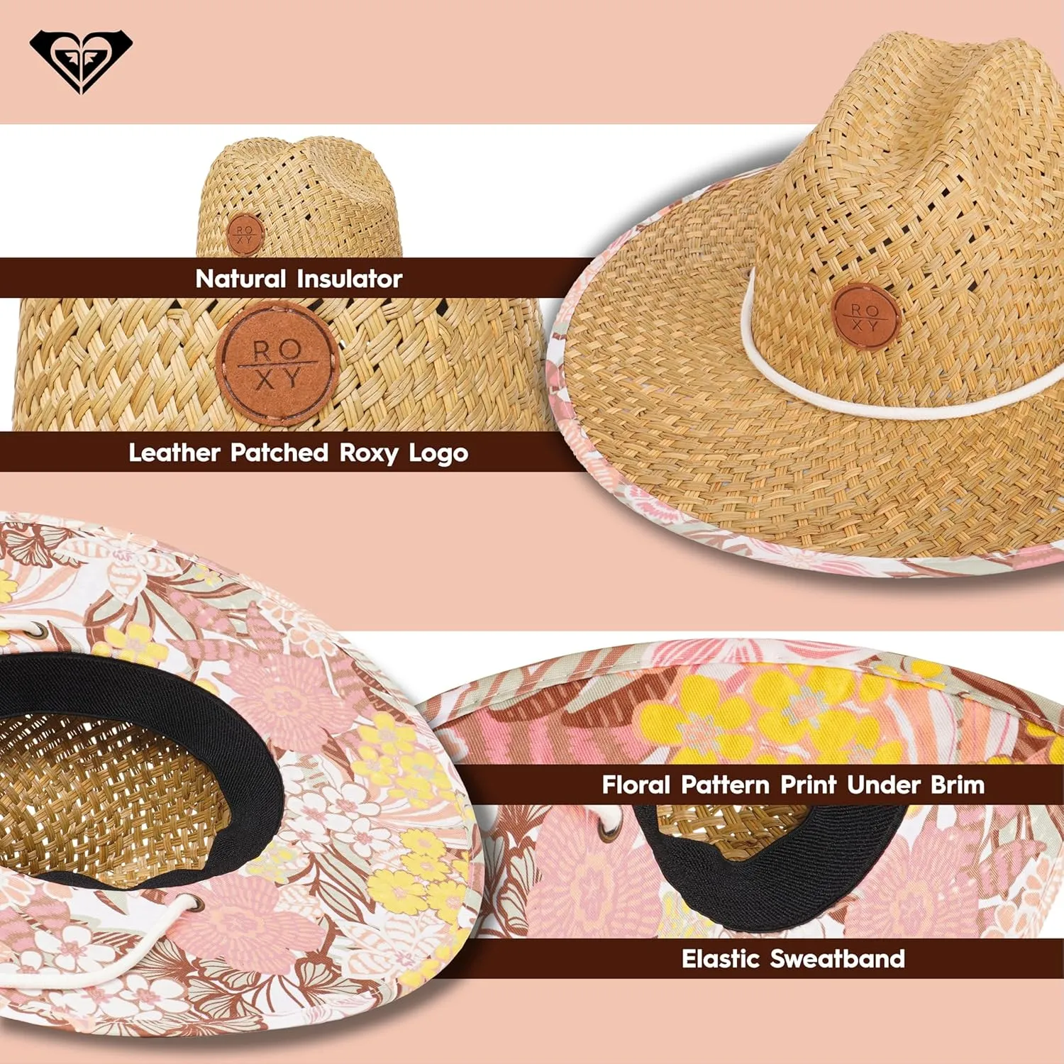 Roxy Women's Pina to My Colada Straw Hat