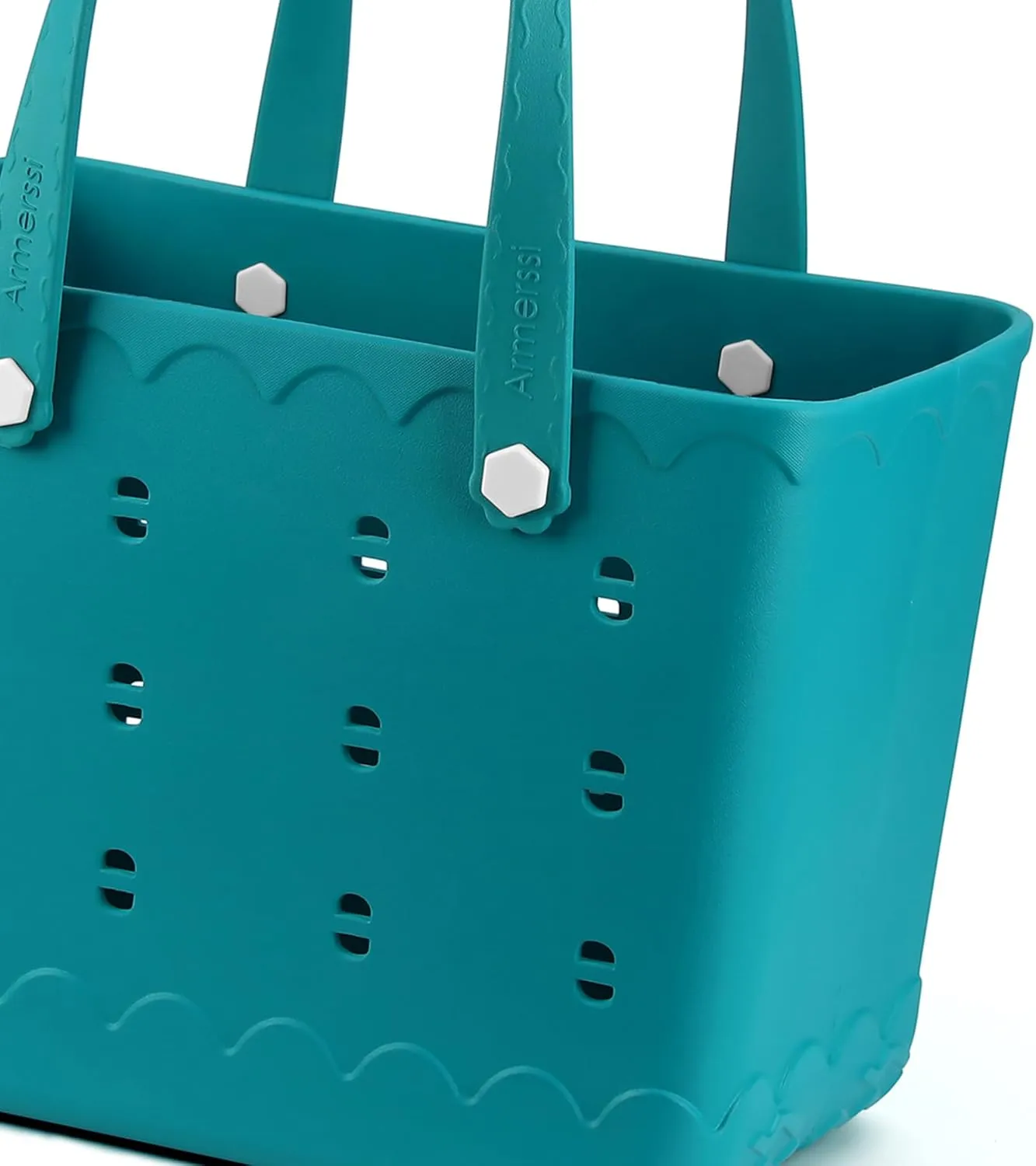 Rubber Beach Tote Bag Waterproof Tip-Proof Outdoor Tote Bag for the Beach Boat Pool Sports