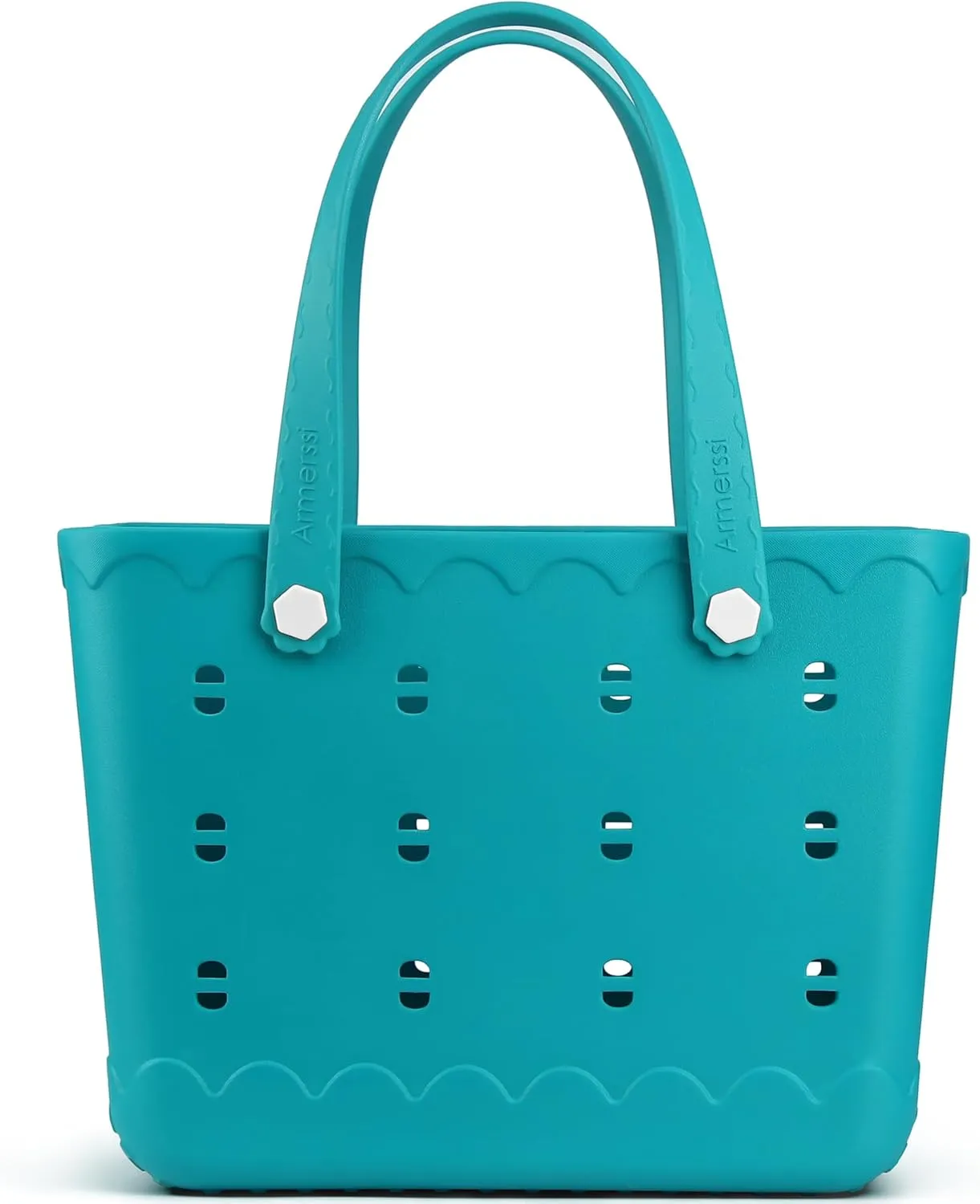 Rubber Beach Tote Bag Waterproof Tip-Proof Outdoor Tote Bag for the Beach Boat Pool Sports