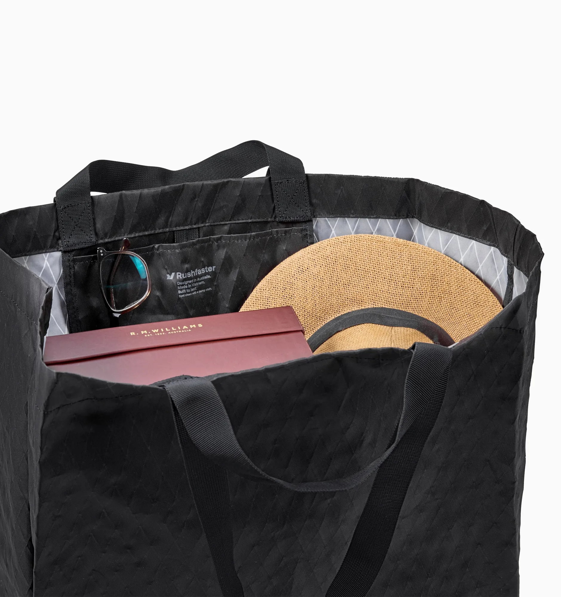 Rushfaster Reusable Shopping Tote Bag - 36L