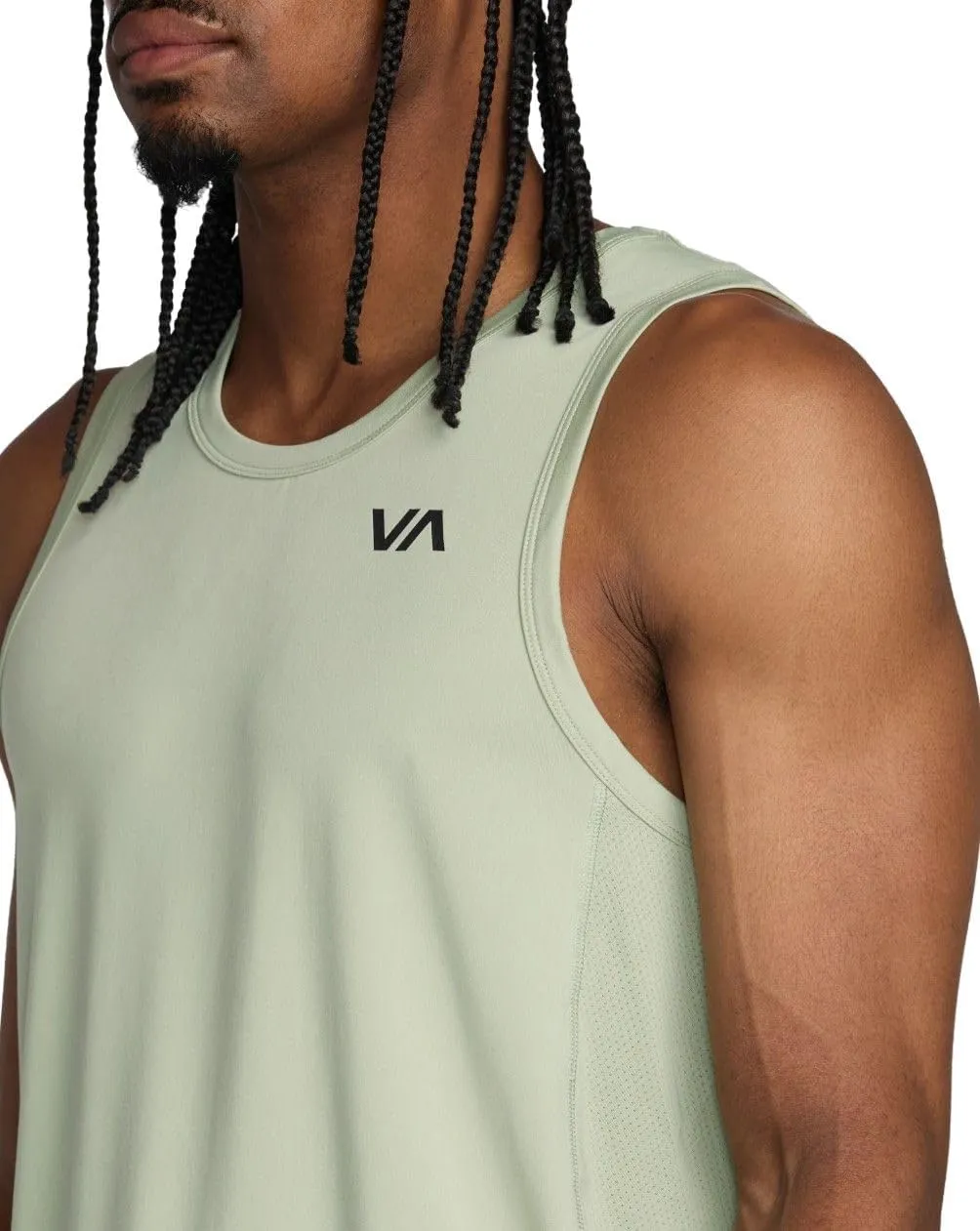 RVCA Men's Sport Vent 4-Way Stretch Athletic Tank