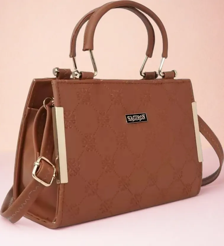 Sagiron Women's Bowling Leather Cross body Satchel Hand Bag(Multi-color)