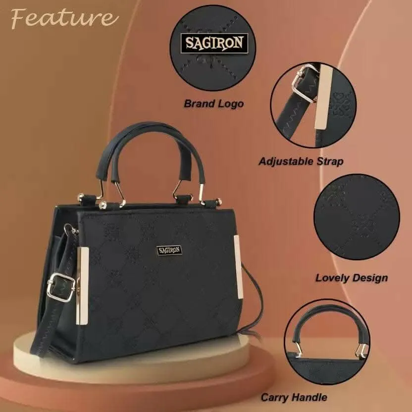 Sagiron Women's Bowling Leather Cross body Satchel Hand Bag(Multi-color)