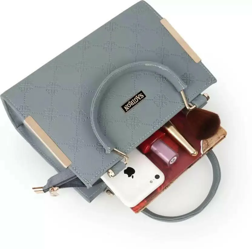 Sagiron Women's Bowling Leather Cross body Satchel Hand Bag(Multi-color)