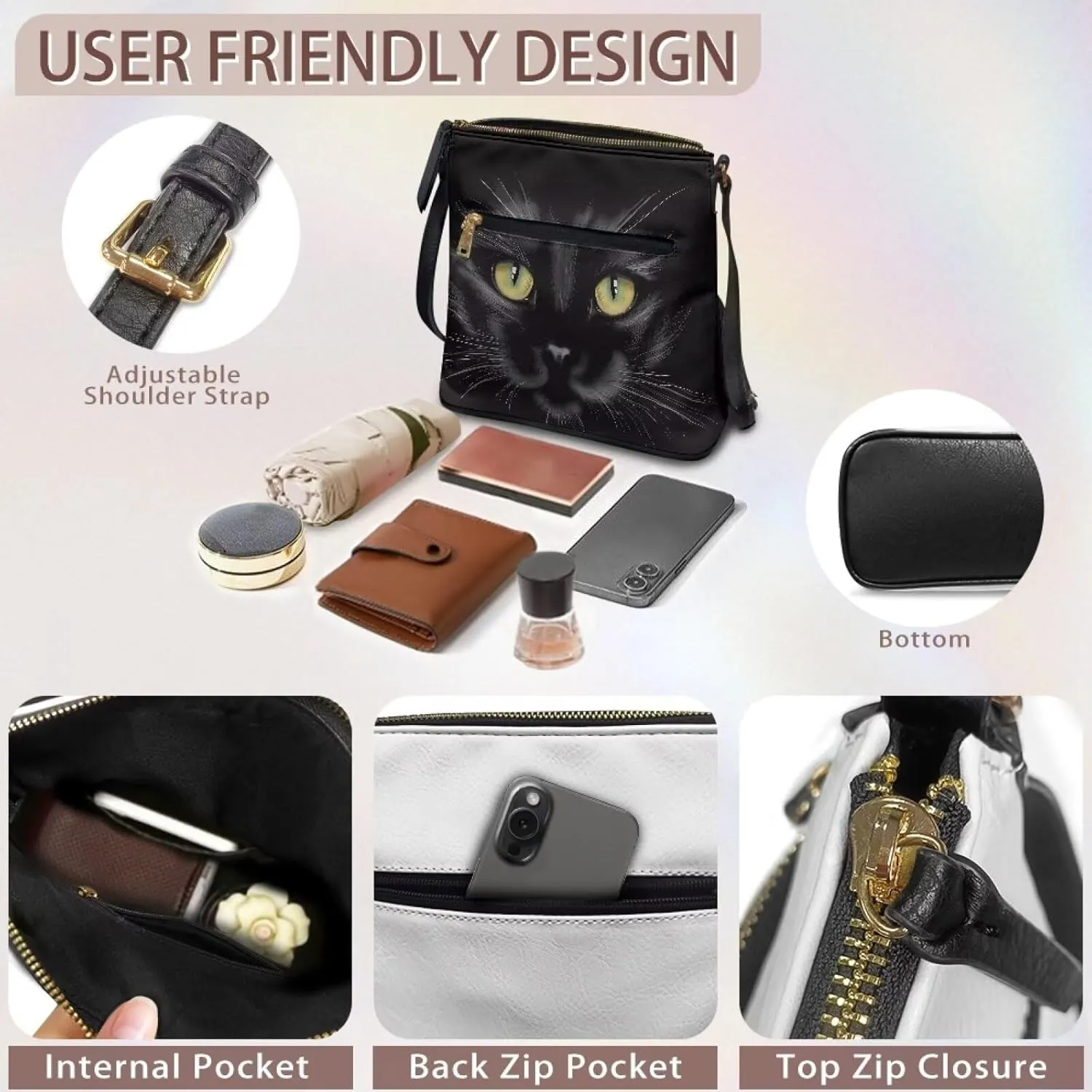 Satchel Purses for Women Crossbody Waterproof Leather Bags Women Business Office Work Bag with Shoulder Strap