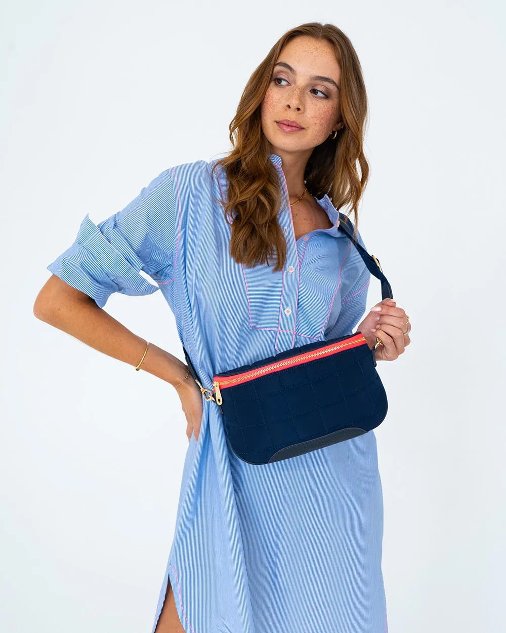 Saxon Sling Bag - French Navy