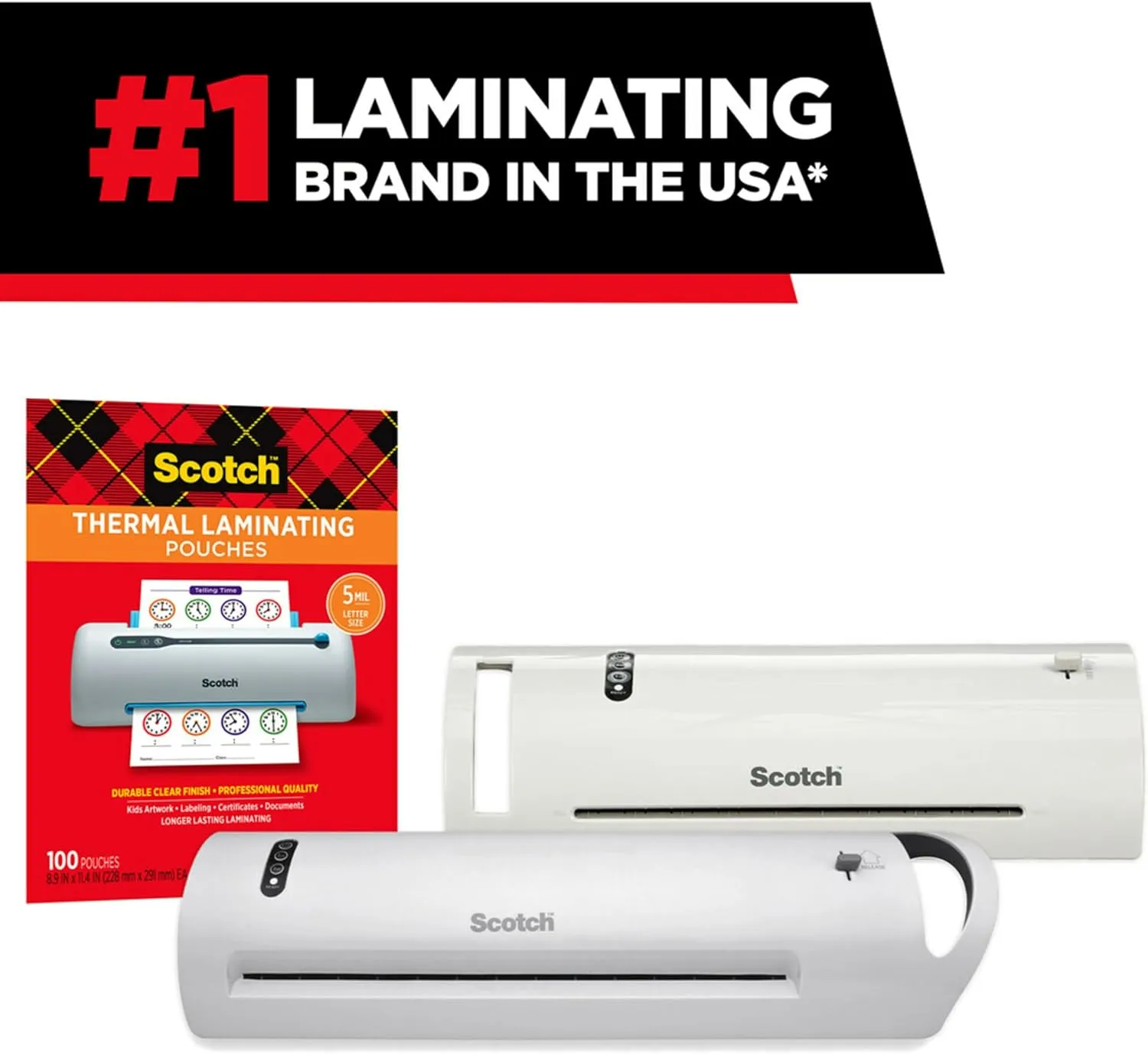 Scotch Thermal Laminating Pouches Premium Quality, 5 Mil Thick for Extra Protection, 100 Pack Photo Size Laminating Sheets, Our Most Durable Lamination Pouch, 5 x7 inches, Clear (TP5903-100)