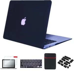 Se7enline Compatible with MacBook Pro 13 inch Case Model A1278 with CD-Rom 2010/2011/2012 Laptop Hard Shell Protective Case&Sleeve Bag&Keyboard Cover Skin&Screen Protector&Dust Plug,Matte Black