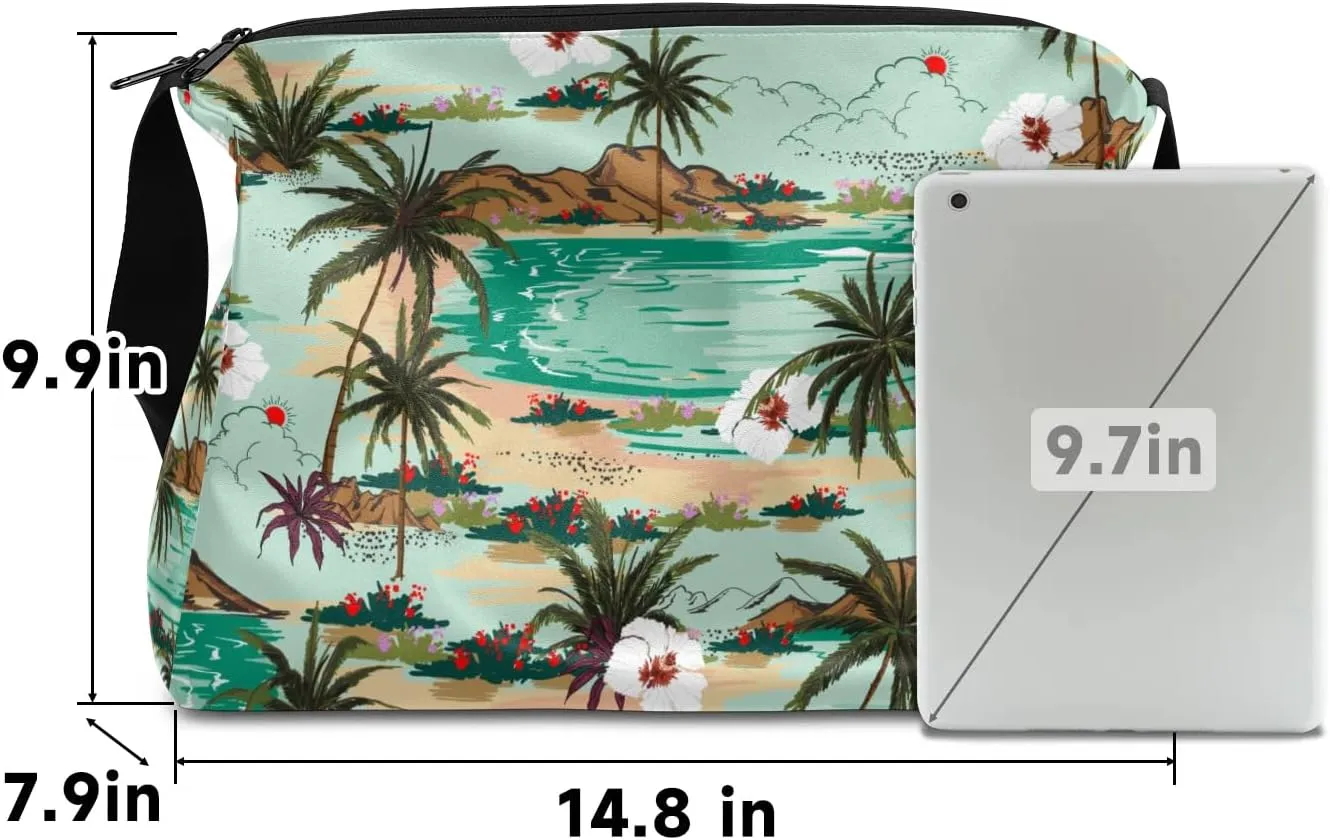 Sea Flower Palm Tree Small Gym Bag for Men Women Workout Sport Duffle Bag Waterproof Weekender Overnight Bag Lightweight Carry on Tote Bag Crossbody Shoulder Travel Bag for Swim Yoge Dance