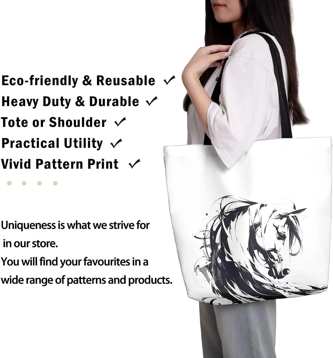 Seal Canvas Tote Bag,Cartoon Wildlife Sandproof Beach Bag,Minimalism Hand Drawn Handbag