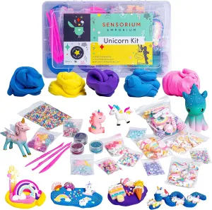 Sensorium Emporium Unicorn Play Dough Sensory Kit, Modeling Clay, Slime Charms, Unicorn Gifts, Sensory Play, Kids Sensory Toys, Sensory Bin