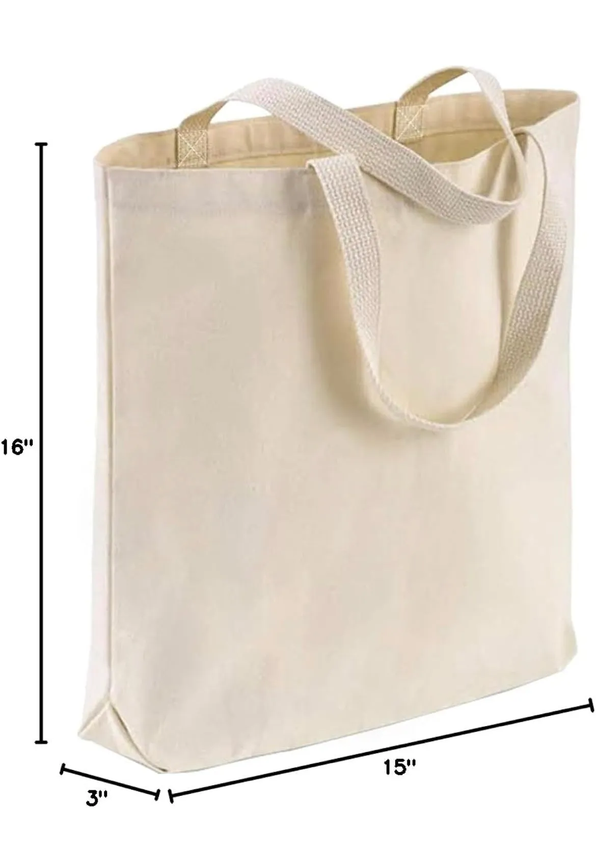 Seven Brides for Seven Brothers - Sturdy Canvas Tote Bags with Bottom 15"W x 16"H x 3"G