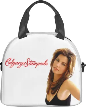 Shania Music Twain Men Women Lunch Bag Insulated Reusable Handheld Crossbody Portable Lunch Box Adult Lunch Box Suitable For Office Work Travel