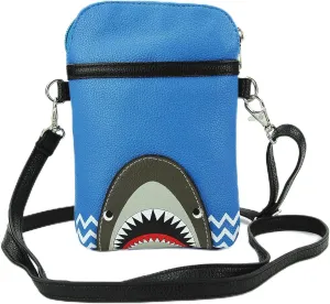 Shark Crossbody Pouch in Vinyl