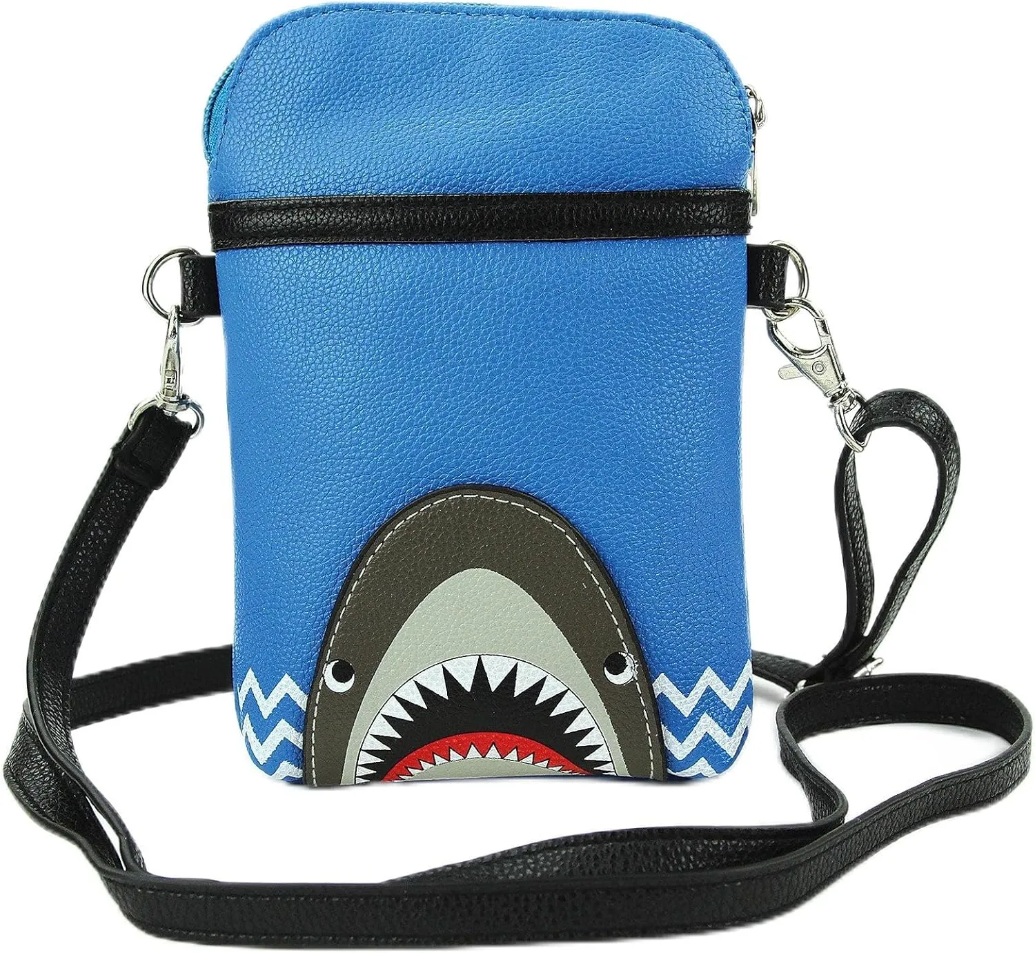 Shark Crossbody Pouch in Vinyl