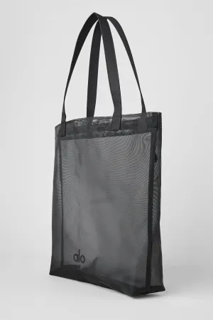 Sheer Era Tote Bag - Black
