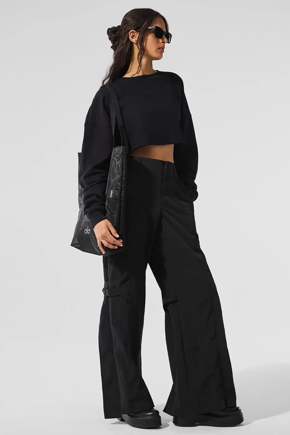 Sheer Era Tote Bag - Black