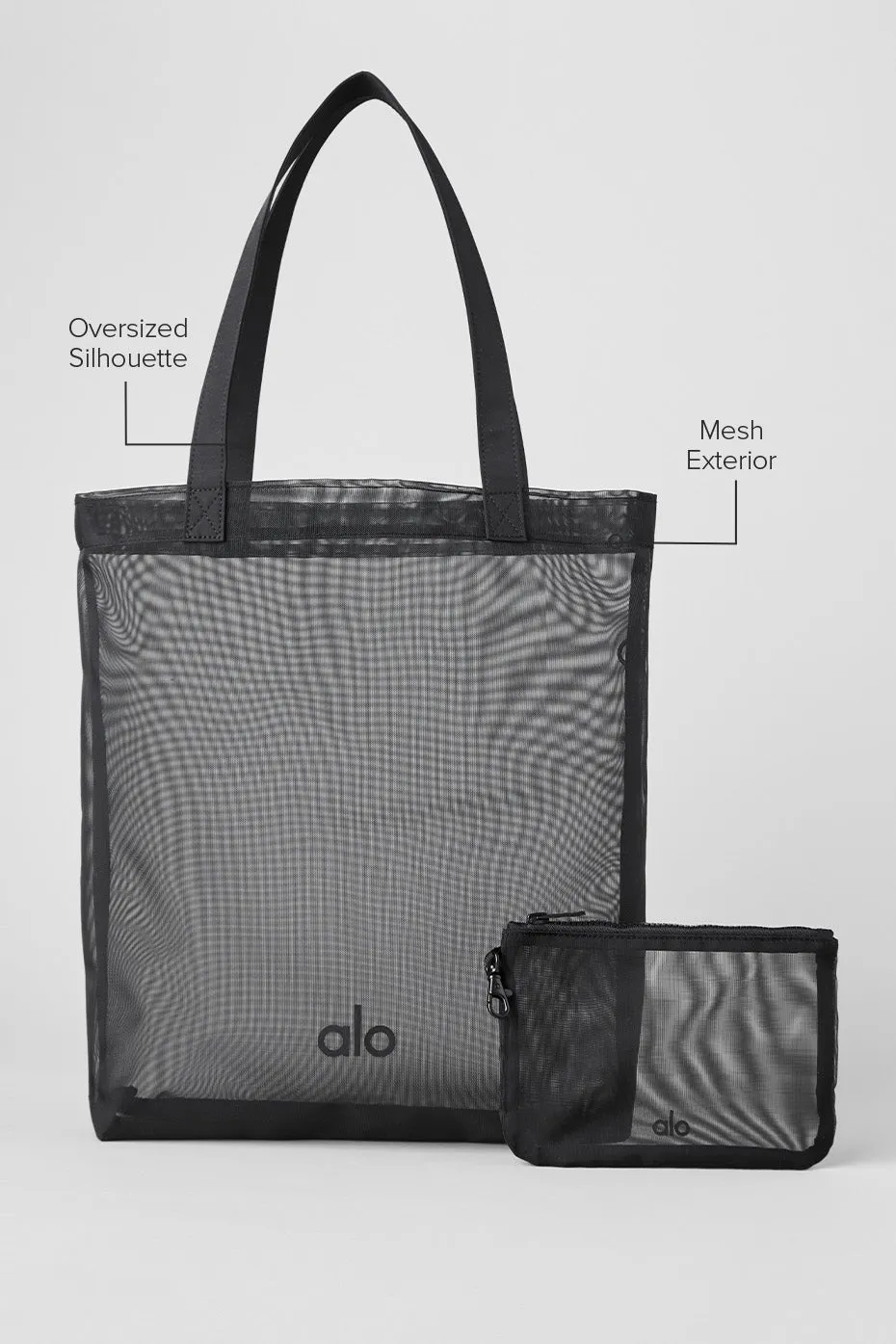 Sheer Era Tote Bag - Black