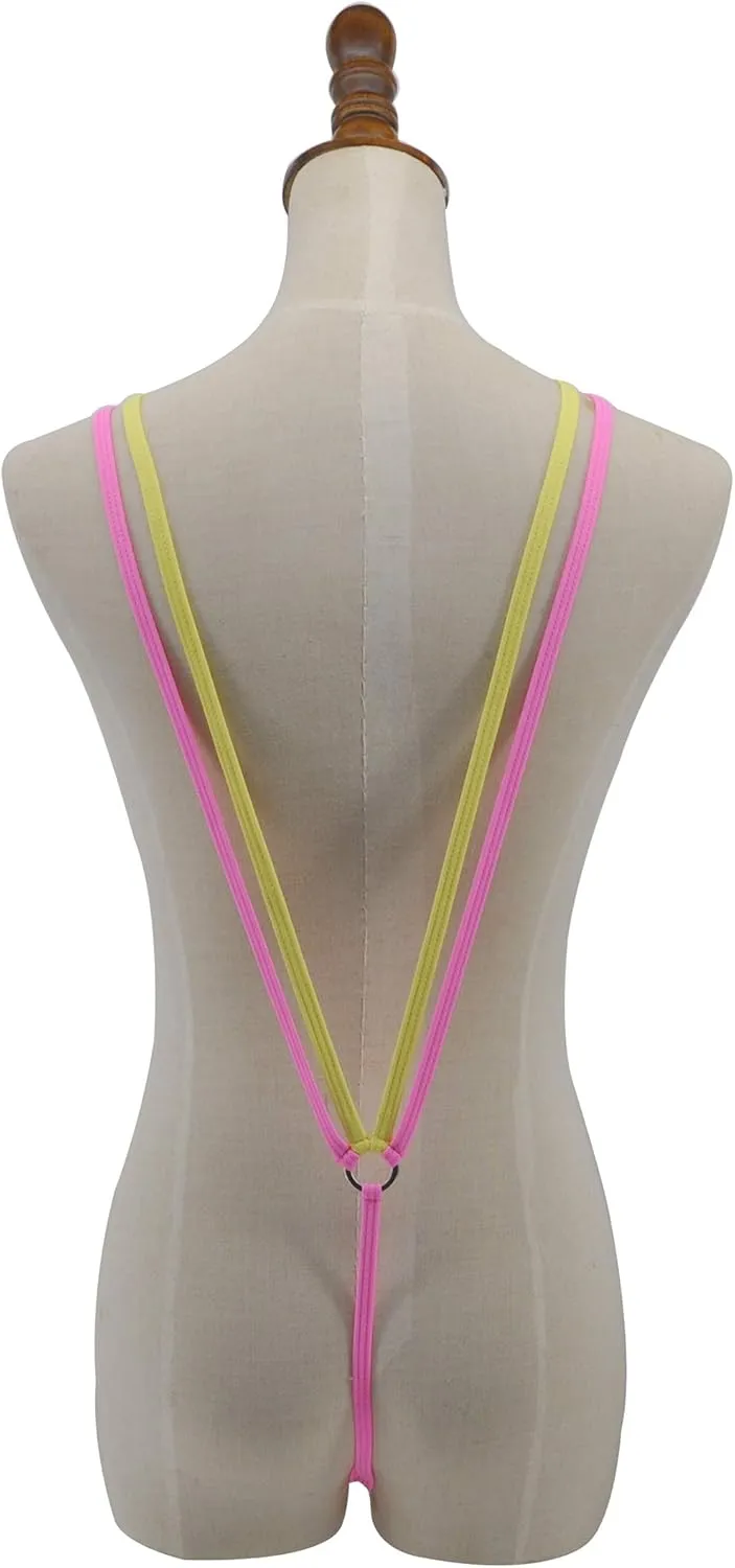 SHERRYLO Slingshot Bikini for Women Topless G String Bottom Extreme Suspender Sling Micro Bikinis
