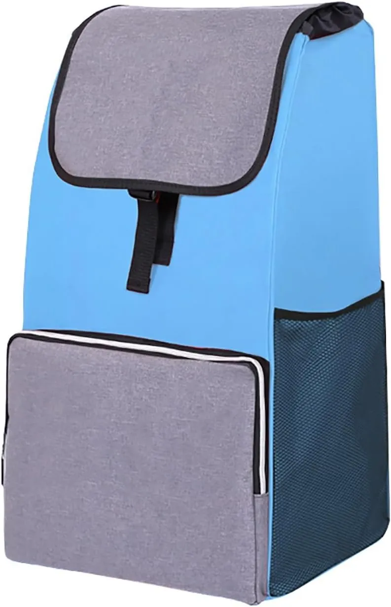 Shopping Cart Replacement Trolley, Waterproof Spare Storage Bag with Side and Front Pockets - 48L